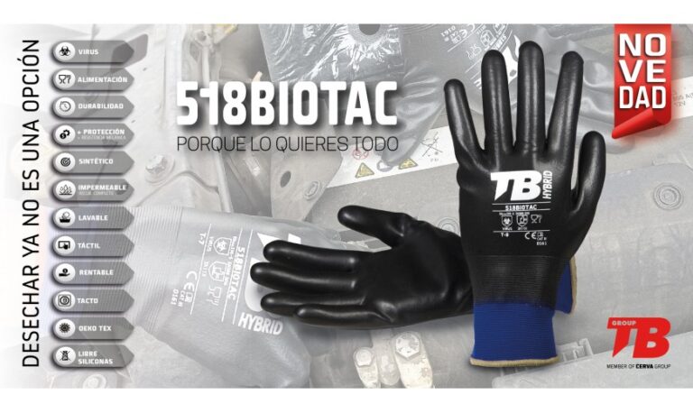 Guante TB 518BIOTAC: la alternativa reutilizable al guante desechable