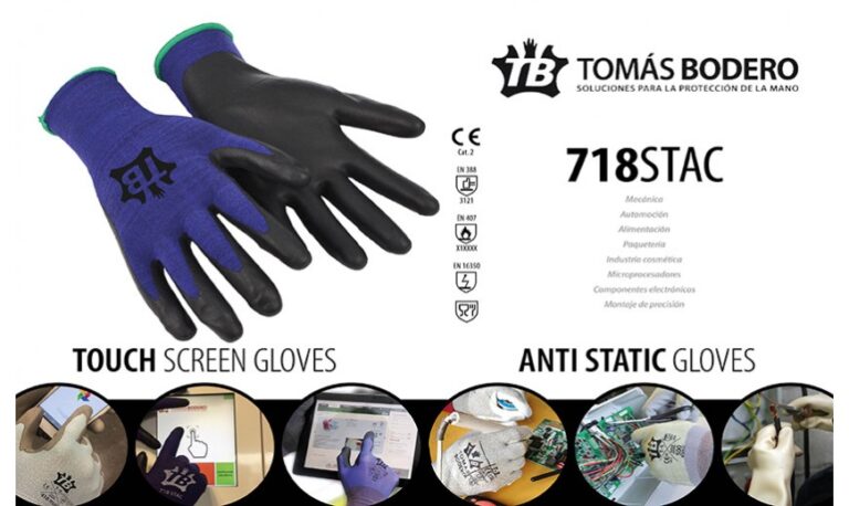 Guante TB 718STAC: un guante de protección táctil y con propiedades antiestáticas