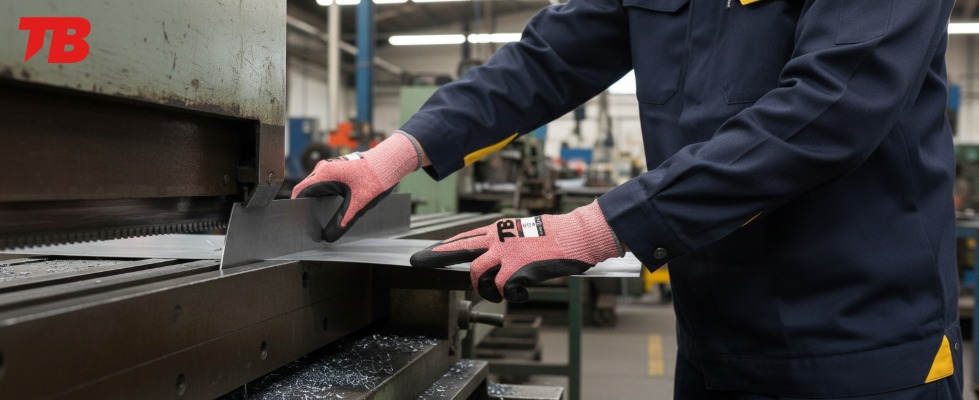 Guantes anticorte 486F Grip diseñado para trabajos industriales con riesgo real de corte.