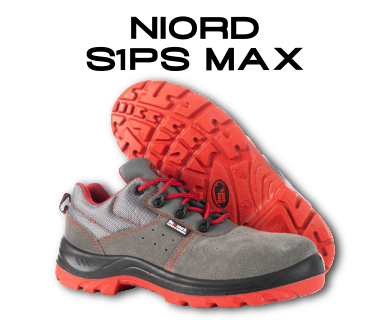 Calzado laboral hidrófugo NIORD S1PS MAX de BeeWork Shoes para industria y mantenimiento