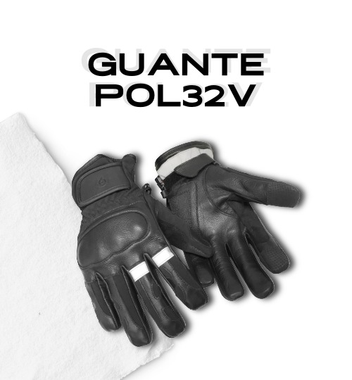 Guantes de moto para fuerzas de seguridad de Tomás Bodero.